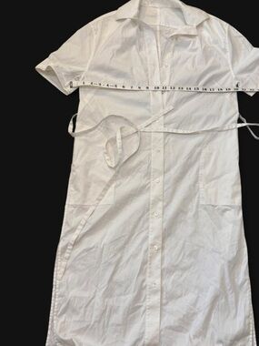 Kit and Ace White Button-Front Shirt Dress